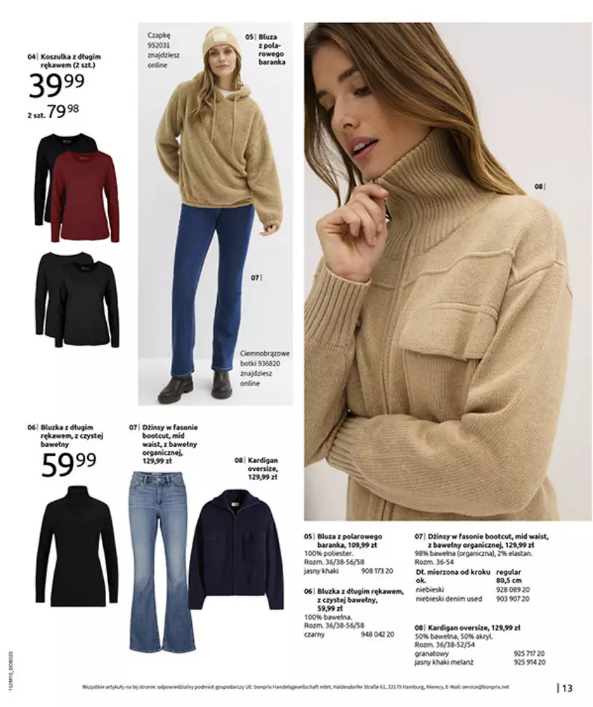 Gazetka promocyjna Bonprix - SIELANKOWY ROMANTYZM - ważna 18.11 do 29.12.2025 - strona 15 - produkty: Brit, Fa, Gra, HP, Kardigan