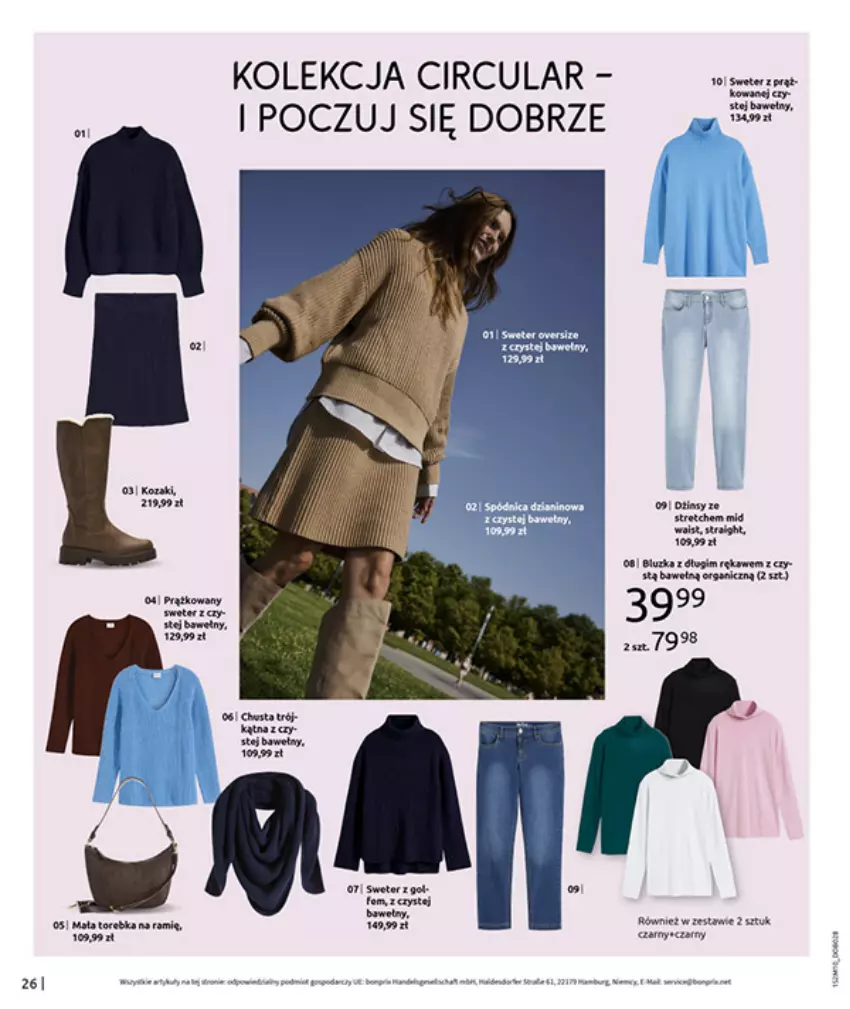 Gazetka promocyjna Bonprix - SIELANKOWY ROMANTYZM - ważna 18.11 do 29.12.2025 - strona 28 - produkty: Fa, Kozaki, Piec, Torebka