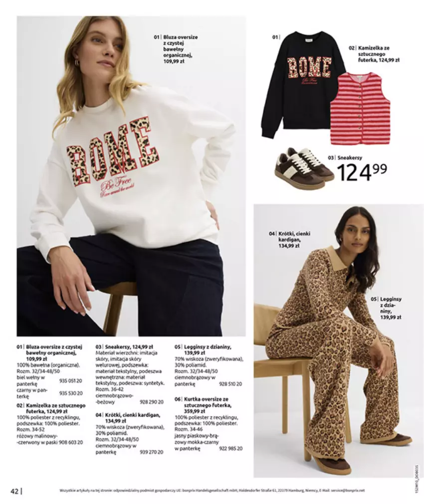 Gazetka promocyjna Bonprix - SIELANKOWY ROMANTYZM - ważna 18.11 do 29.12.2025 - strona 44 - produkty: AEG, Bluza, Dorsz, Fa, Kardigan, Koc, Kurtka, Noż