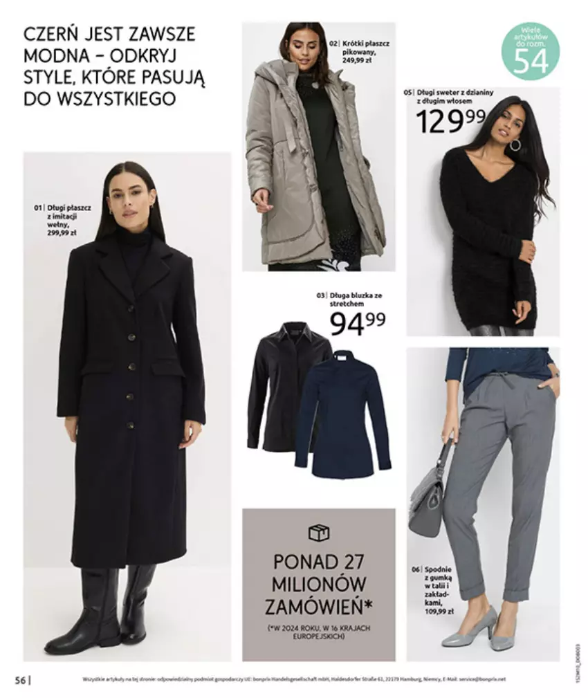 Gazetka promocyjna Bonprix - SIELANKOWY ROMANTYZM - ważna 18.11 do 29.12.2025 - strona 58 - produkty: Lion, Płaszcz, Sweter