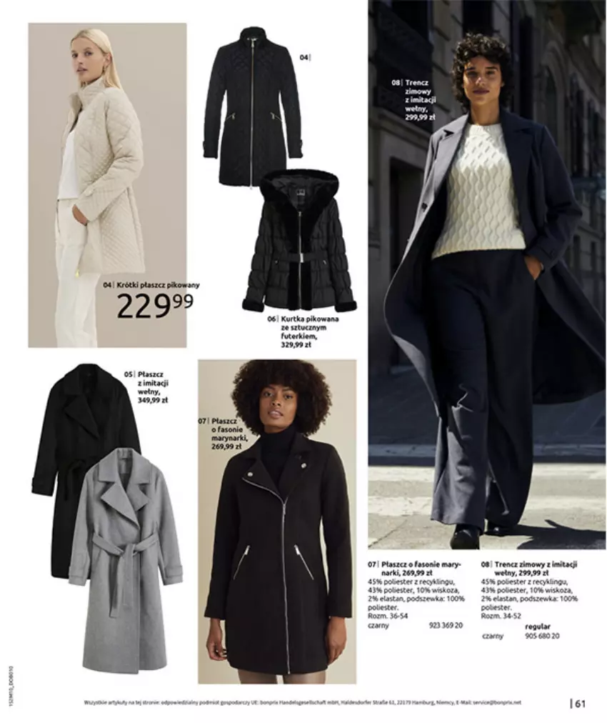 Gazetka promocyjna Bonprix - SIELANKOWY ROMANTYZM - ważna 18.11 do 29.12.2025 - strona 63 - produkty: Fa, Gra, Kurtka, Por, Toyo