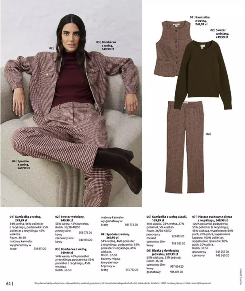 Gazetka promocyjna Bonprix - SIELANKOWY ROMANTYZM - ważna 18.11 do 29.12.2025 - strona 64 - produkty: Fa, Gra, Kamizelka, Orka, Płaszcz, Płyta, Sweter, Wełna