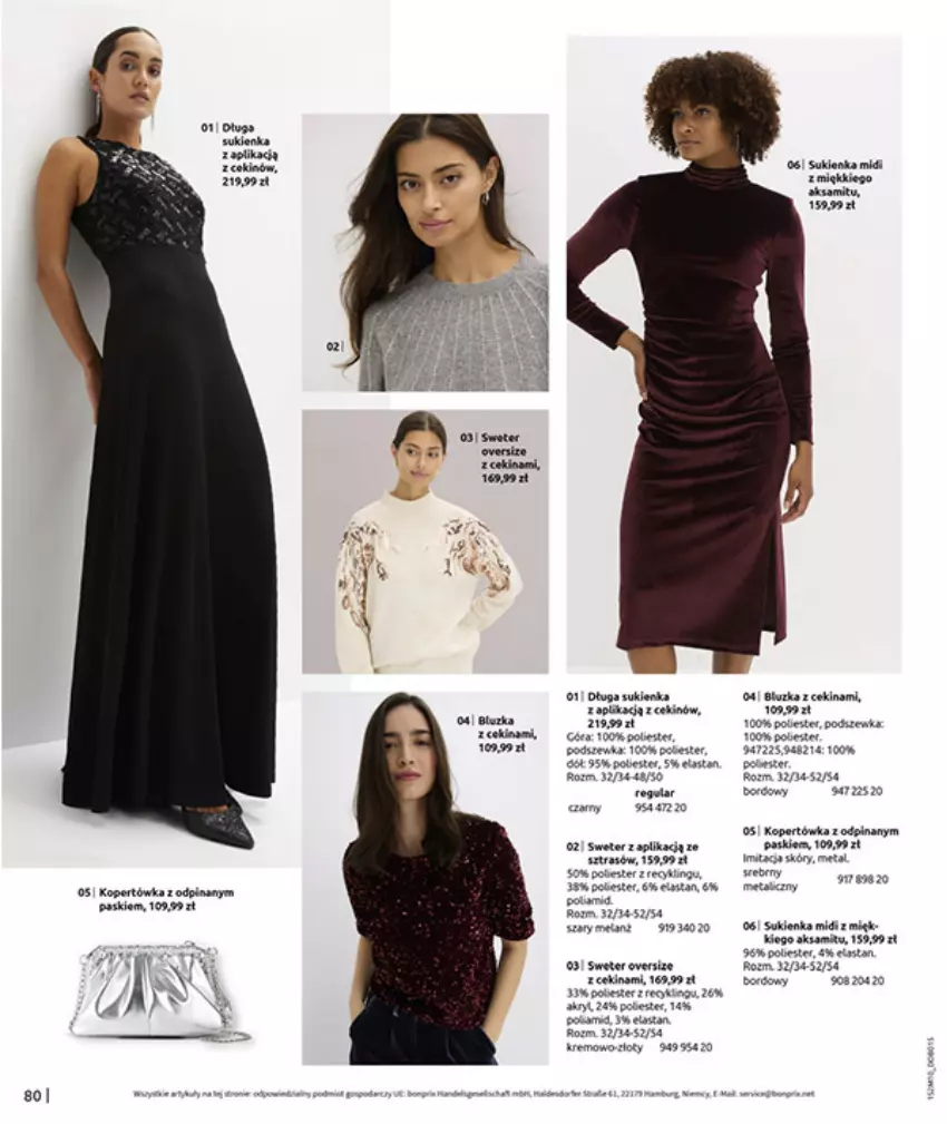 Gazetka promocyjna Bonprix - SIELANKOWY ROMANTYZM - ważna 18.11 do 29.12.2025 - strona 82 - produkty: Aksam, Biurka, Brit, Fa, LG, Sukienka, Sweter