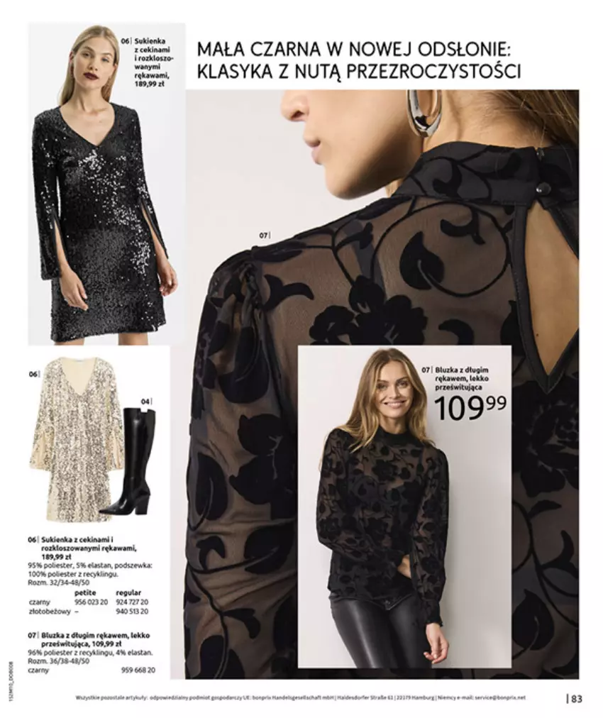 Gazetka promocyjna Bonprix - SIELANKOWY ROMANTYZM - ważna 18.11 do 29.12.2025 - strona 85 - produkty: Fa