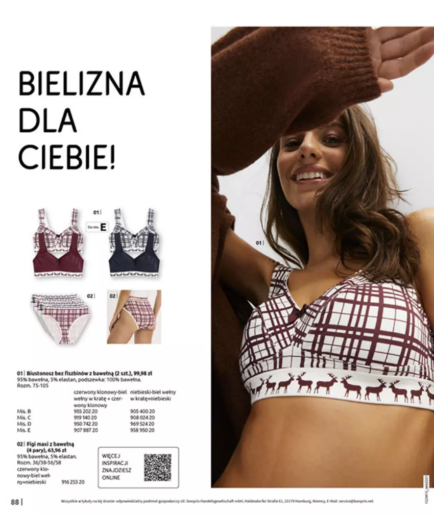 Gazetka promocyjna Bonprix - SIELANKOWY ROMANTYZM - ważna 18.11 do 29.12.2025 - strona 90 - produkty: AEG, Bielizna, Figi, Płyta