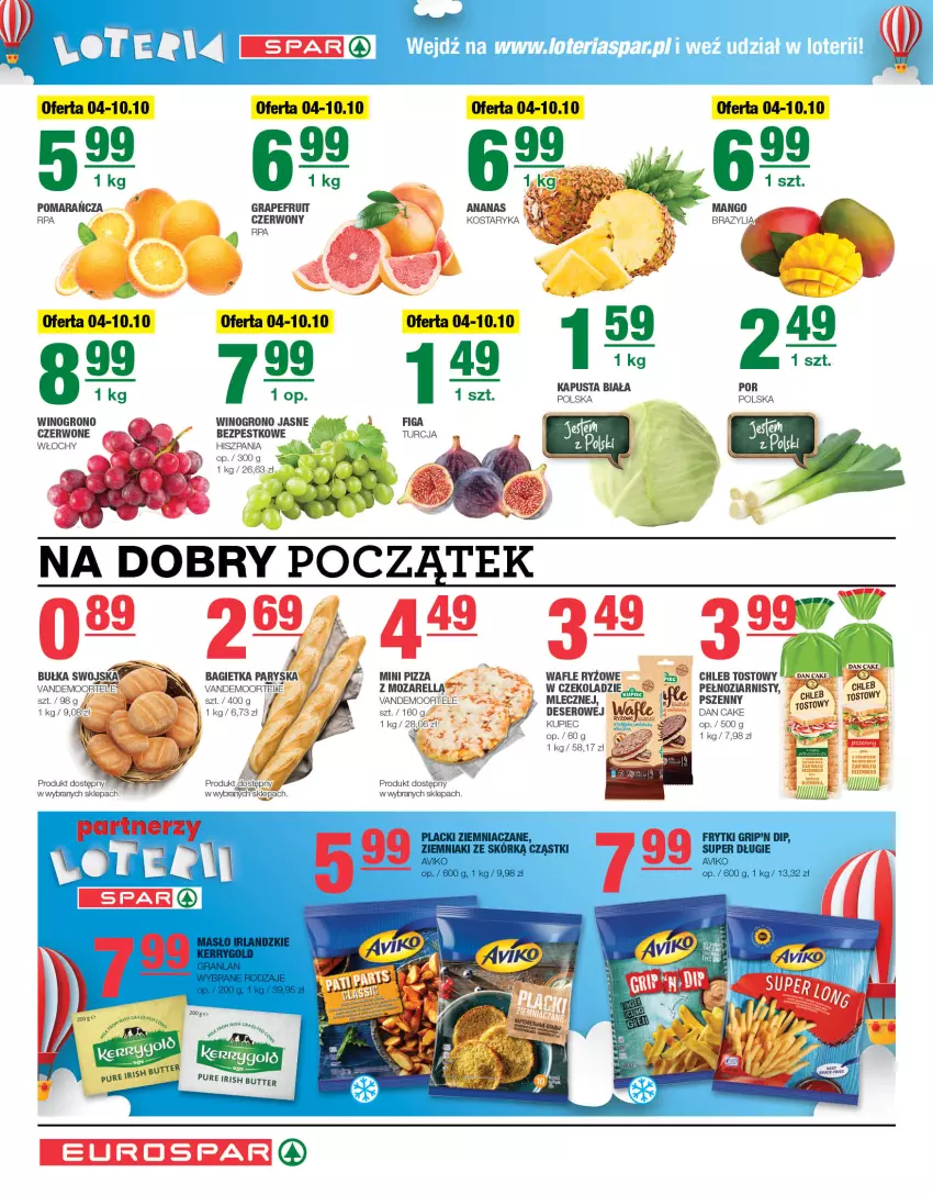 Gazetka promocyjna Spar - EuroSpar - ważna 01.10 do 11.10.2023 - strona 2 - produkty: Ananas, Bagietka, Bułka, Chleb, Chleb tostowy, Dan Cake, Deser, Gra, Kupiec, LG, Piec, Pizza, Por, Pur, Ryż, Ser, Wafle, Wino