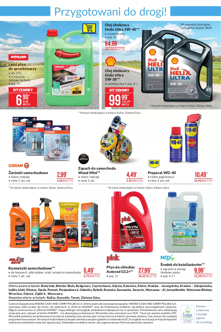 Gazetka promocyjna Makro - [Oferta promocyjna] Artykuły przemysłowe - ważna 15.06 do 28.06.2021 - strona 13 - produkty: Gra, Kosz, Olej, Olej silnikowy, Papier, Piec, Płyn do chłodnic, Płyn do spryskiwaczy, Rum, Ser, Sos, Szal, WD-40