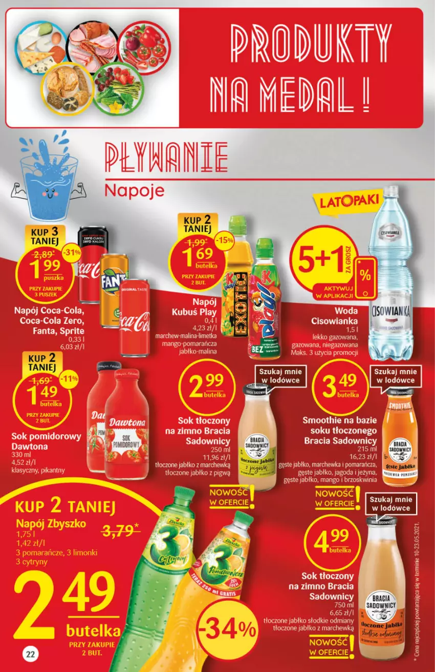 Gazetka promocyjna Delikatesy Centrum - Gazetka Delikatesy Centrum - ważna 15.07 do 21.07.2021 - strona 22 - produkty: Mango, Smoothie, Sok