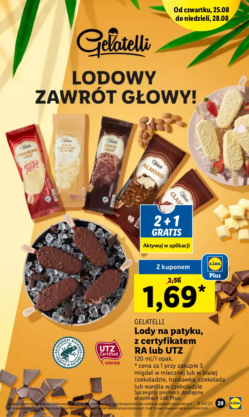 Gazetka promocyjna Lidl - GAZETKA - ważna 25.08 do 28.08.2022 - strona 29 - produkty: Czekolada, Gra, Lody