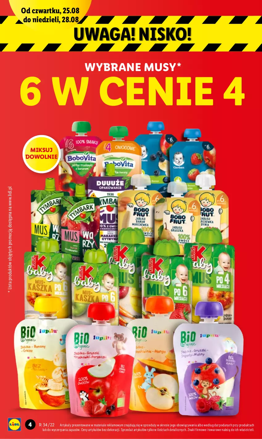 Gazetka promocyjna Lidl - GAZETKA - ważna 25.08 do 28.08.2022 - strona 4 - produkty: Mus, Waga