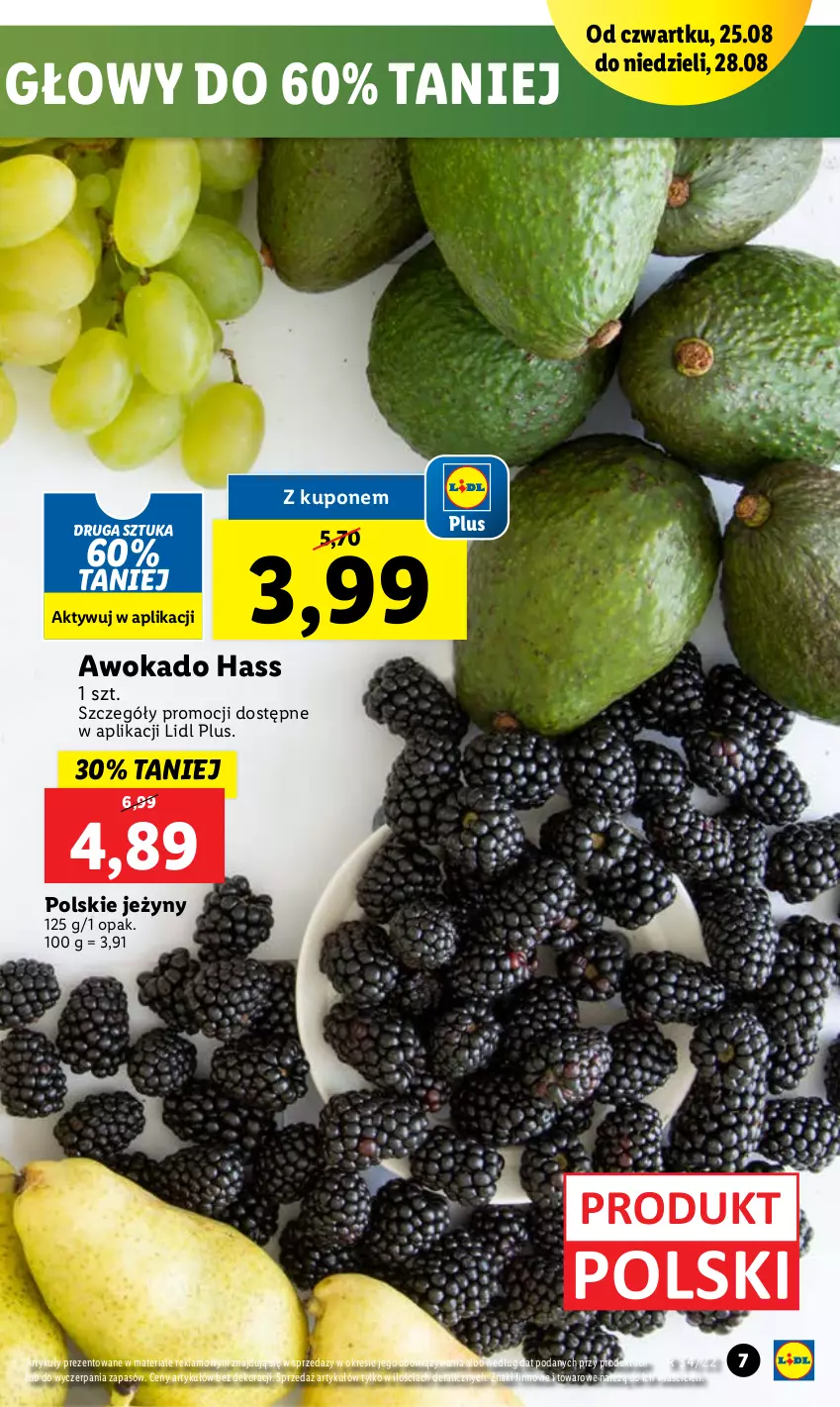 Gazetka promocyjna Lidl - GAZETKA - ważna 25.08 do 28.08.2022 - strona 7 - produkty: Jeżyny