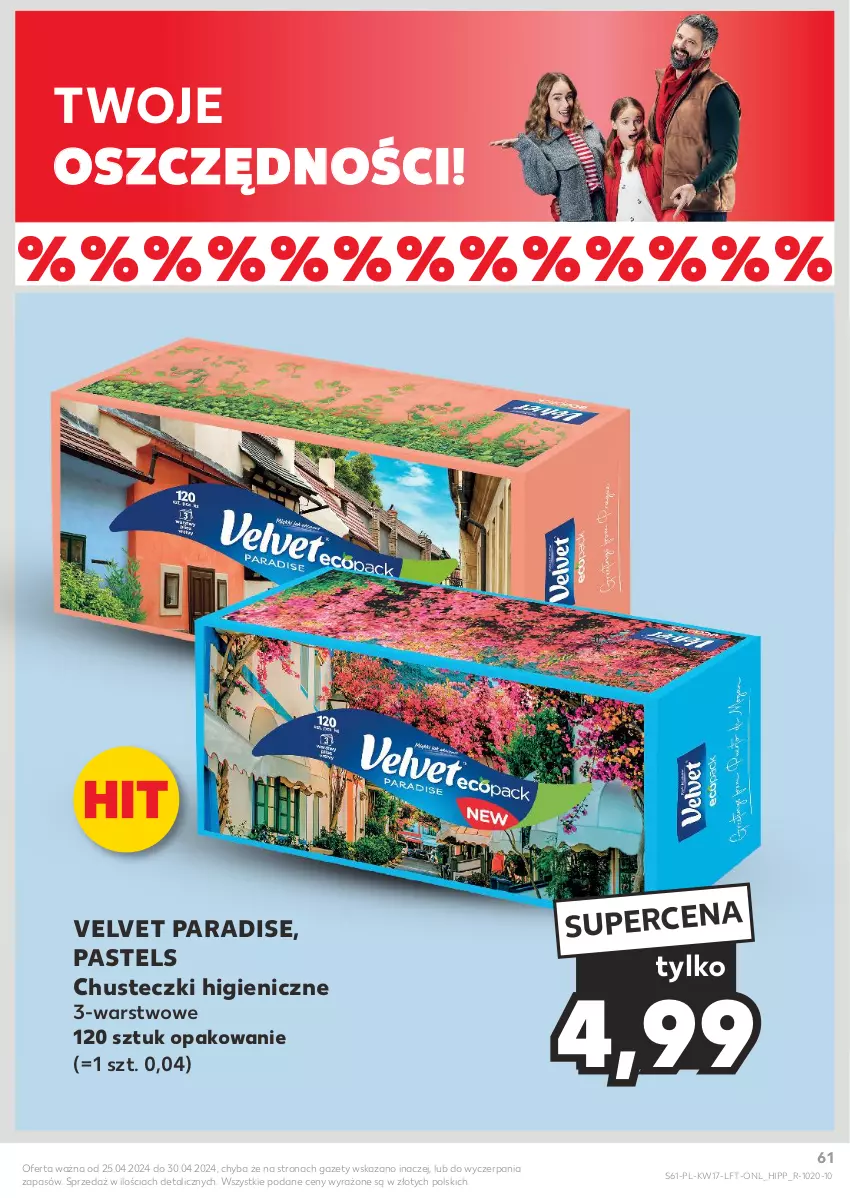 Gazetka promocyjna Kaufland - Gazetka tygodnia - ważna 25.04 do 30.04.2024 - strona 61 - produkty: Chusteczki, HiPP, Velvet