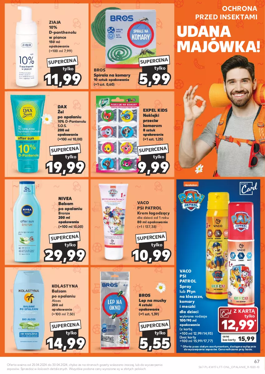 Gazetka promocyjna Kaufland - Gazetka tygodnia - ważna 25.04 do 30.04.2024 - strona 67 - produkty: DAX, Dzieci, Klej, Nivea, Psi Patrol, Ziaja