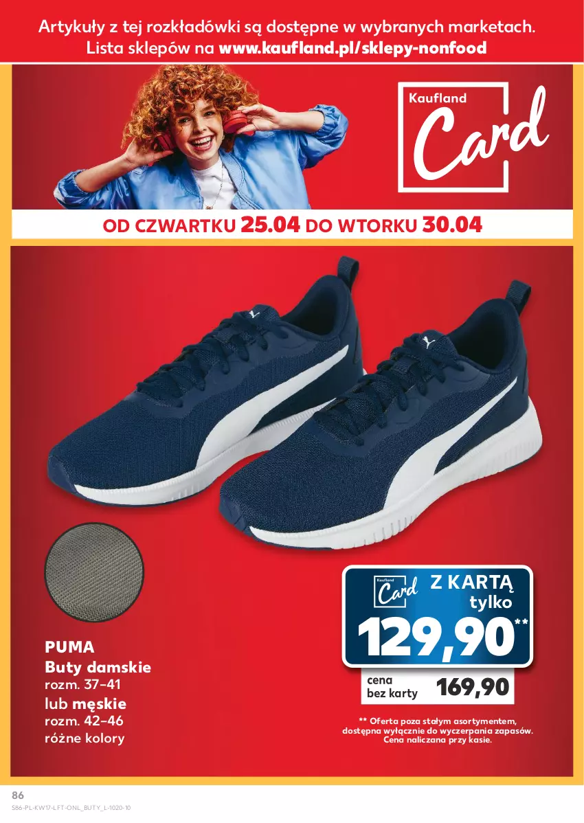 Gazetka promocyjna Kaufland - Gazetka tygodnia - ważna 25.04 do 30.04.2024 - strona 86 - produkty: Buty, Puma