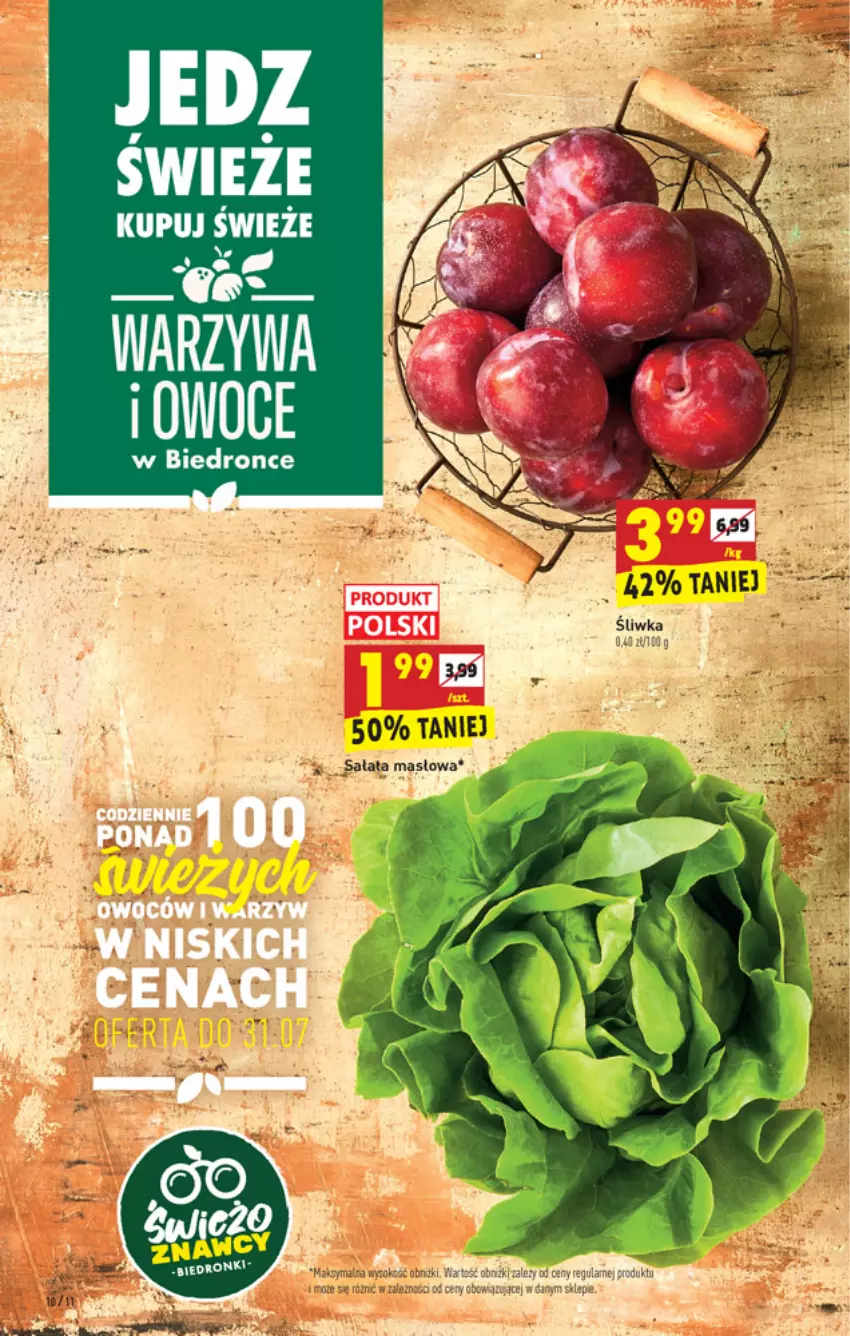 Gazetka promocyjna Biedronka - W tym tygodniu - ważna 29.07 do 04.08.2021 - strona 10 - produkty: Dron, Masło, Owoce, Sałat, Sałata masłowa