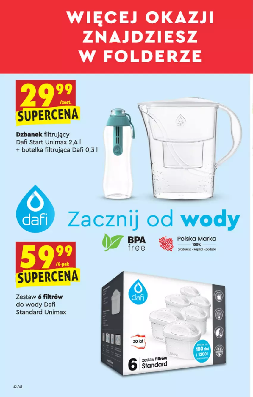 Gazetka promocyjna Biedronka - W tym tygodniu - ważna 29.07 do 04.08.2021 - strona 62 - produkty: Dzbanek, Dzbanek filtrujący