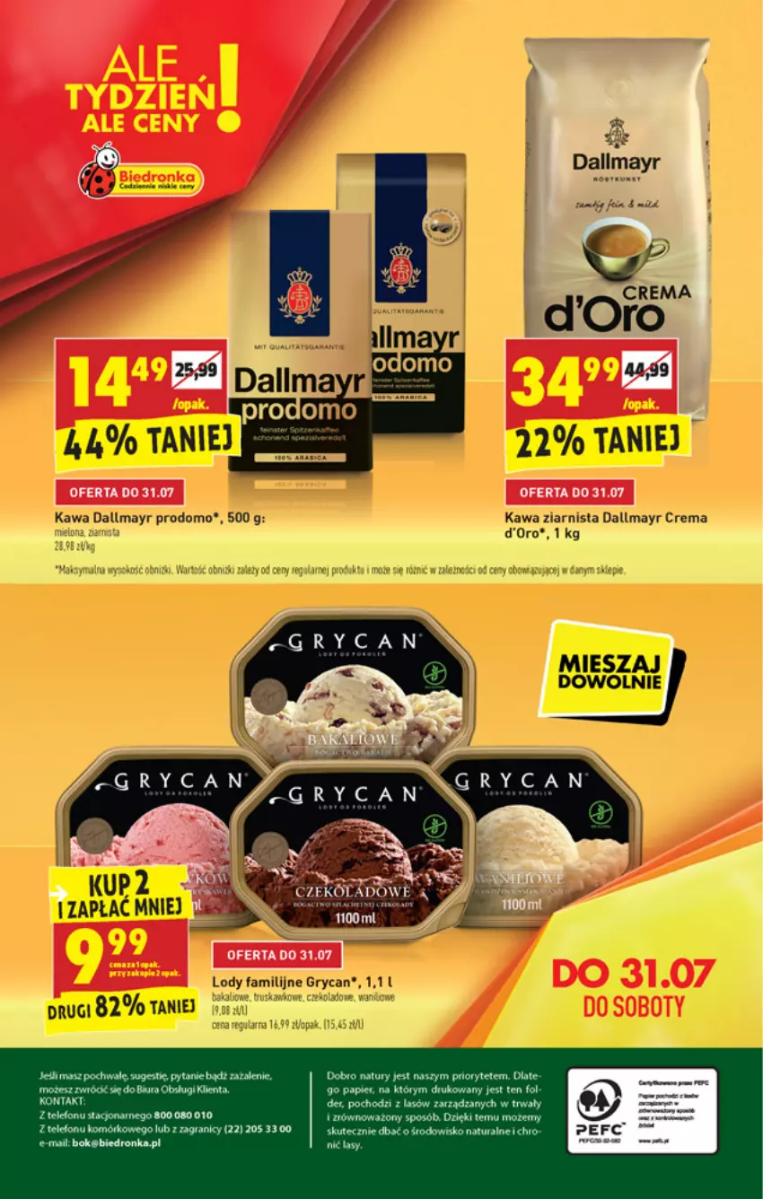 Gazetka promocyjna Biedronka - W tym tygodniu - ważna 29.07 do 04.08.2021 - strona 64 - produkty: Dallmayr, Fa, Gra, Gry, Kawa, Kawa ziarnista, Lody