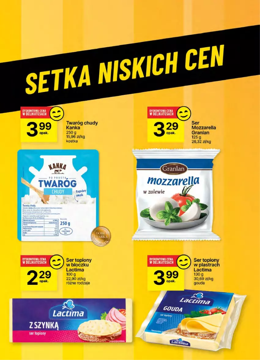 Gazetka promocyjna Delikatesy Centrum - NOWA GAZETKA Delikatesy Centrum od 2 stycznia! 2-8.01.2024 - ważna 02.01 do 08.01.2025 - strona 46 - produkty: Gouda, Gra, Mozzarella, Ser, Ser topiony, Top, Twaróg, Twaróg chudy