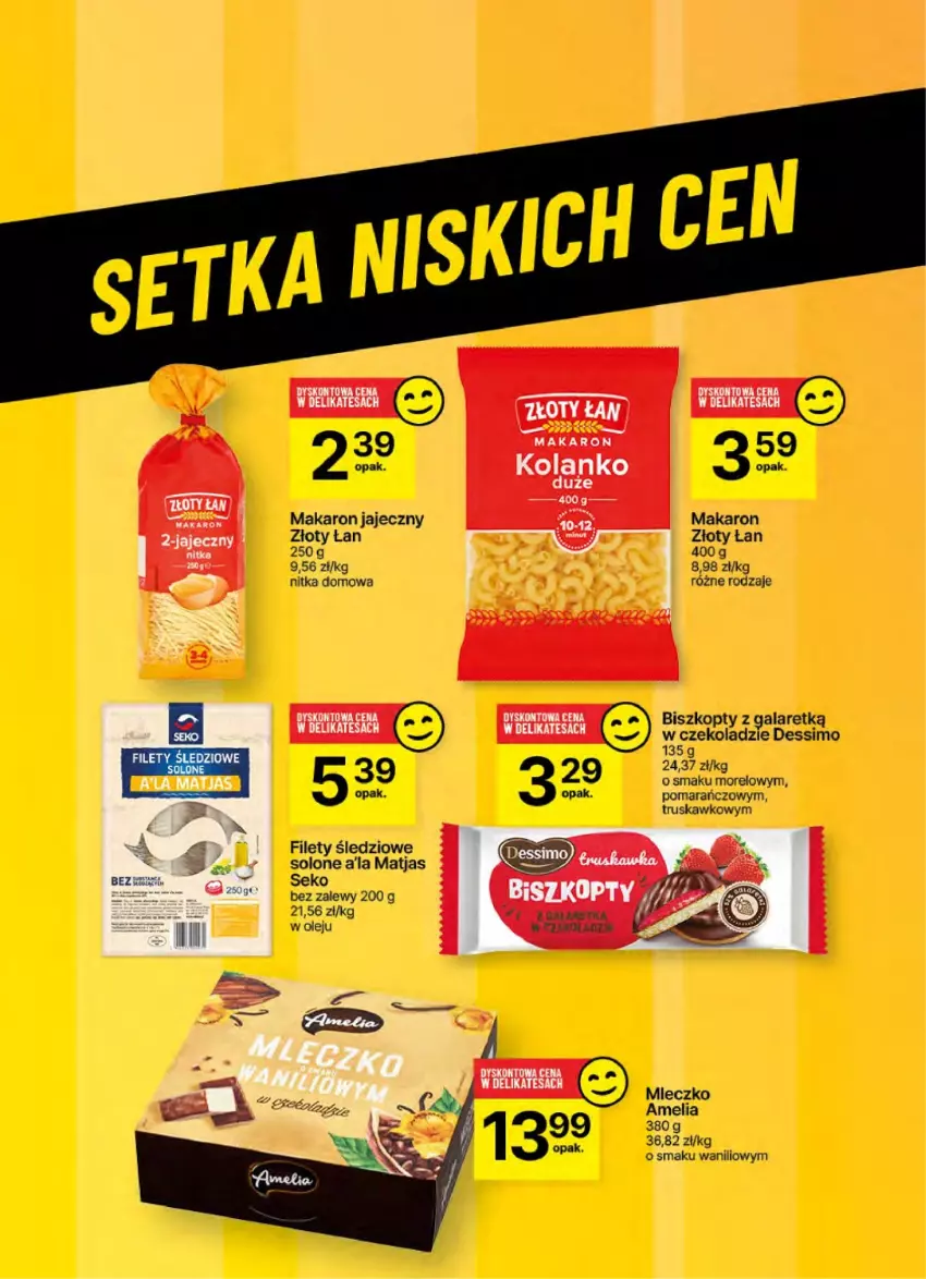 Gazetka promocyjna Delikatesy Centrum - NOWA GAZETKA Delikatesy Centrum od 2 stycznia! 2-8.01.2024 - ważna 02.01 do 08.01.2025 - strona 52 - produkty: Biszkopty, Gala, Makaron, Matjas, Mleczko, Olej, SEKO