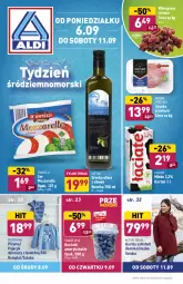 Gazetka promocyjna Aldi - Gazetka - ważna od 11.09 do 11.09.2021 - strona 1 - produkty: Mozzarella, Ser, Szynka premium, Mięsne specjały, Kurtka, Tera, Pajac, Szynka, Kurtka softshell, Winogrona, Dzieci, Oliwa z oliwek, Pocopiano, Wino, Piżama, Mleko