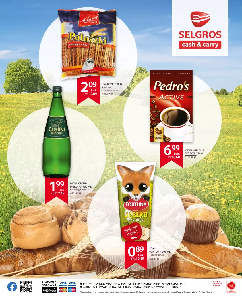 Gazetka promocyjna Selgros - Oferta regionalna - ważna 22.04 do 31.12.2022 - strona 2 - produkty: Fortuna, Kawa, Kawa mielona, LG, Mus, Sok, Szyna, Woda