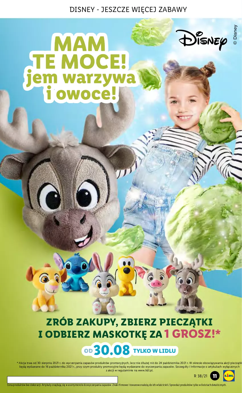 Gazetka promocyjna Lidl - GAZETKA - ważna 23.09 do 26.09.2021 - strona 11 - produkty: Disney, Owoce, Piec, Warzywa, Warzywa i owoce