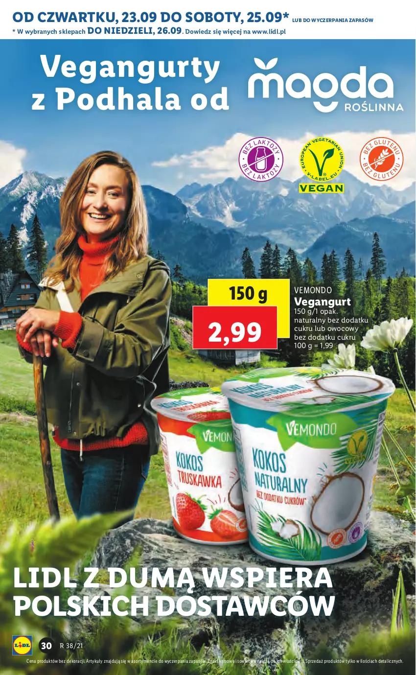 Gazetka promocyjna Lidl - GAZETKA - ważna 23.09 do 26.09.2021 - strona 30 - produkty: Vegangurt