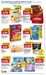 Gazetka promocyjna Lidl - GAZETKA - Gazetka - ważna od 26.09 do 26.09.2021 - strona 44 - produkty: Gra, Inka, Królewski, Masa krówkowa, Ciasto czekoladowe, Karp, Lody, Krem do karpatki, Sękacz, Galaretka, My Little Pony, Delecta, Gala, Kakao, Psi Patrol, Bakalland