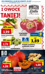 Gazetka promocyjna Lidl - GAZETKA - Gazetka - ważna od 26.09 do 26.09.2021 - strona 9 - produkty: Kiwi, Minikiwi, Owoce, Pomidory, Imbir