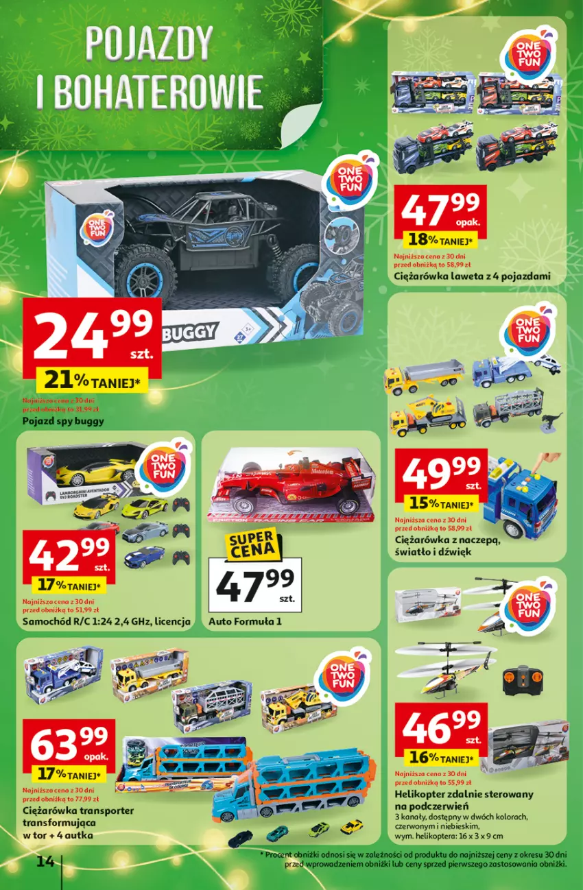 Gazetka promocyjna Auchan - Gazetka Święta jak babcię kocham Hipermarket Auchan - ważna 27.11 do 03.12.2025 - strona 14 - produkty: Helikopter, Pojazd, Por, Samochód, Sport, Tera
