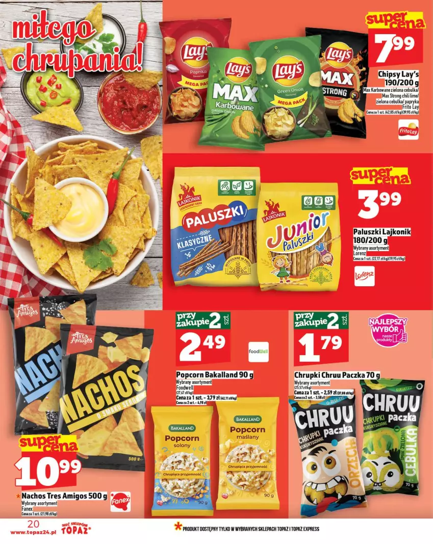 Gazetka promocyjna Topaz - Gazetka - ważna 06.11 do 12.11.2025 - strona 20 - produkty: Popcorn, Top