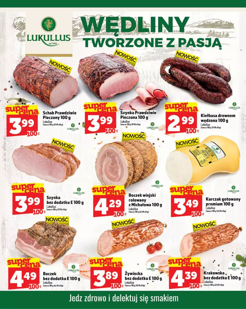 Gazetka promocyjna Topaz - Gazetka - ważna 06.11 do 12.11.2025 - strona 7 - produkty: Boczek, Kiełbasa, Kurczak, Kurczak gotowany, Piec, Szynka