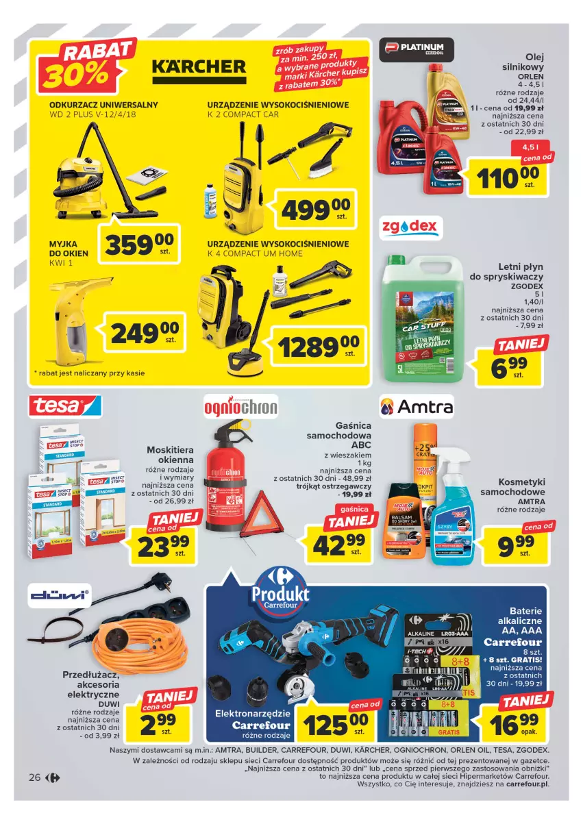 Gazetka promocyjna Carrefour - Gazetka Carrefour - ważna 23.05 do 03.06.2023 - strona 26 - produkty: Fa, Gaśnica, Gra, Koc, Odkurzacz, Olej, Sok, Wieszak