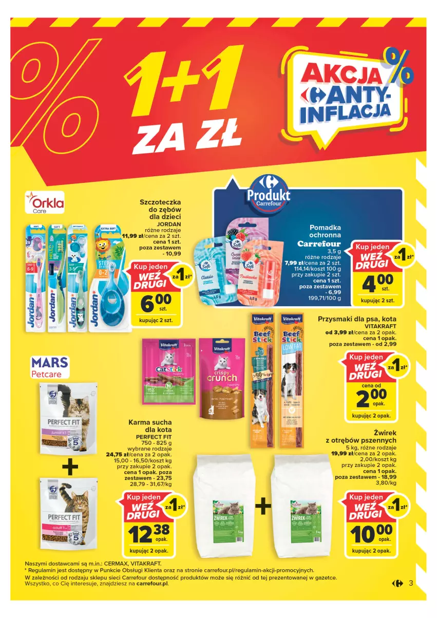 Gazetka promocyjna Carrefour - Gazetka Carrefour - ważna 23.05 do 03.06.2023 - strona 3 - produkty: Dzieci, Kosz, Mars, Przysmaki, Szczoteczka, Vitakraft