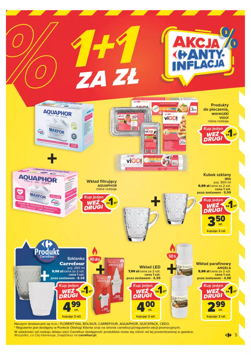 Gazetka promocyjna Carrefour - Gazetka Carrefour - ważna 23.05 do 03.06.2023 - strona 5 - produkty: Aquaphor, Bols, Bolsius, Kubek, LG, Piec