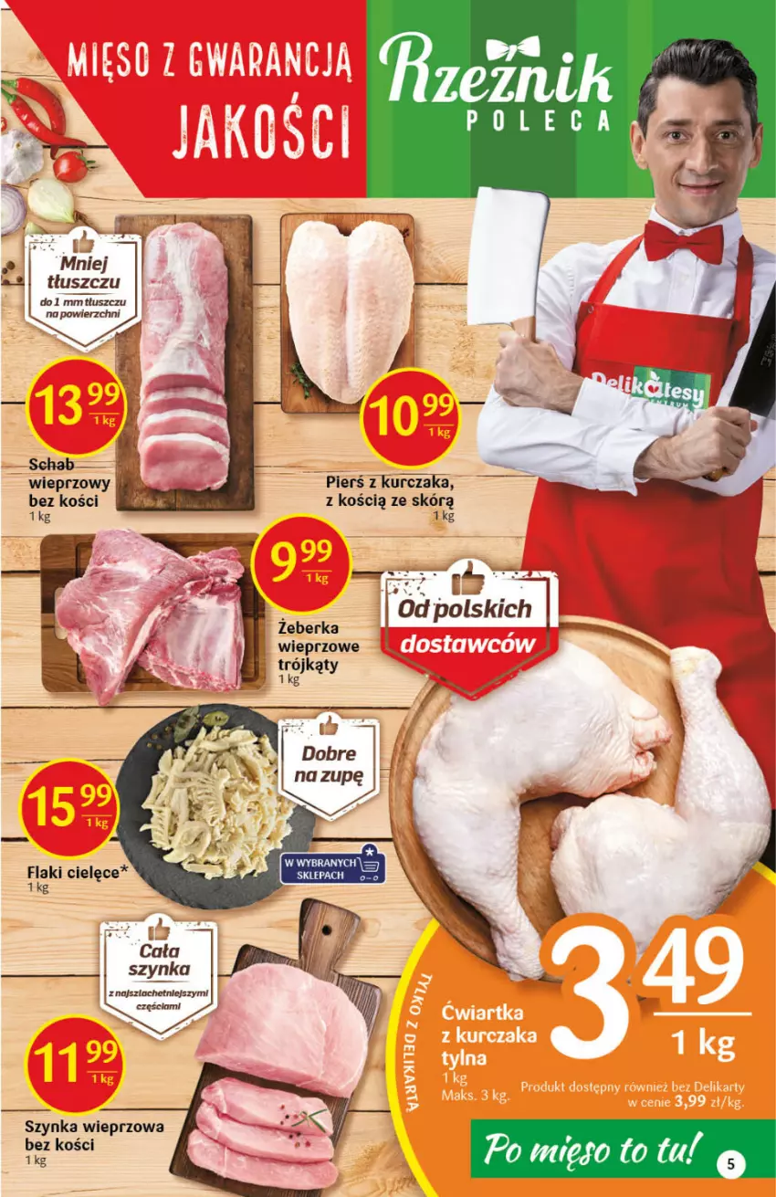 Gazetka promocyjna Delikatesy Centrum - Gazetka DC43 n. fresh - ważna 28.10 do 03.11.2021 - strona 5 - produkty: Flaki, Kurczak, Szynka, Szynka wieprzowa