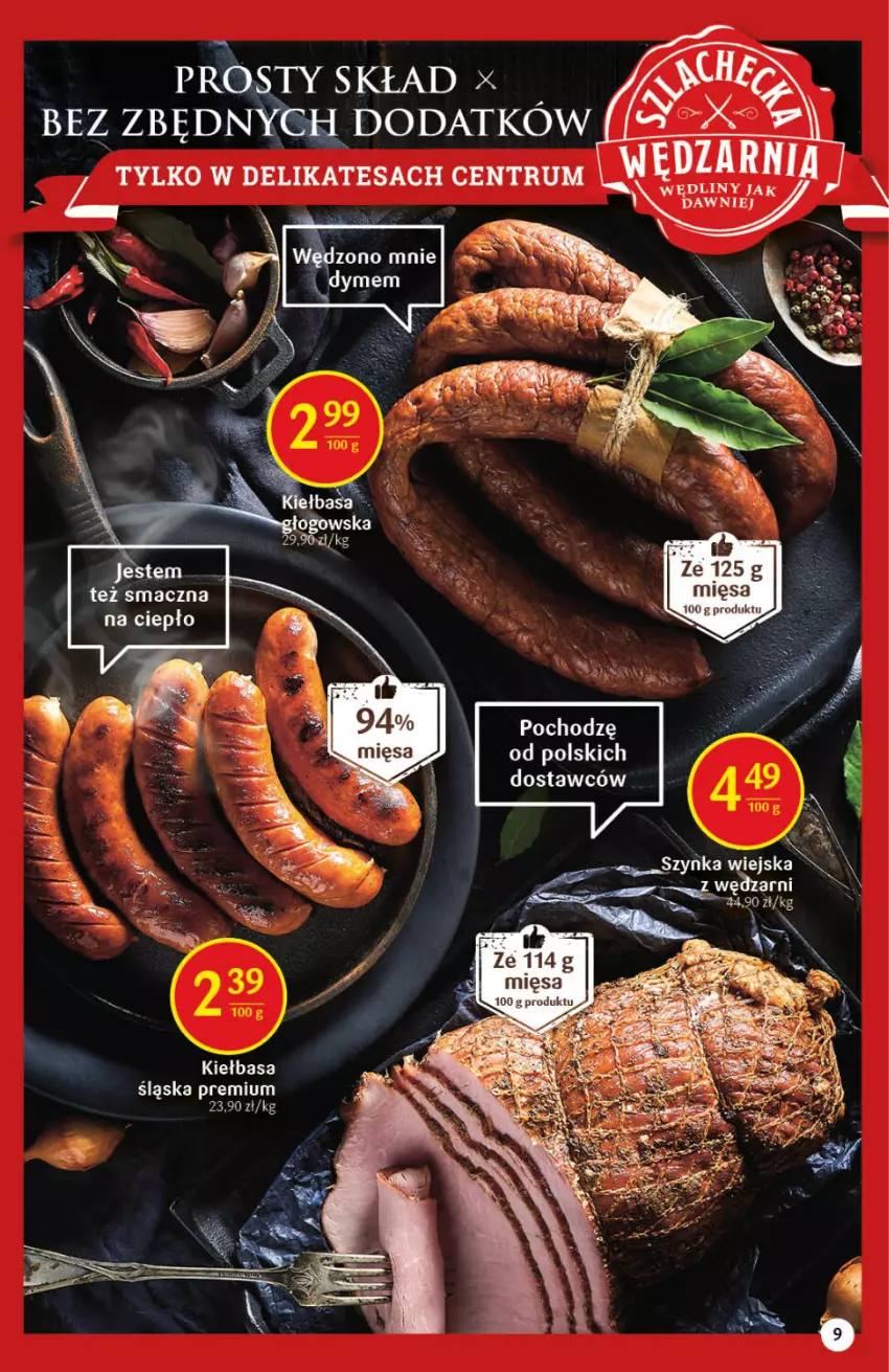 Gazetka promocyjna Delikatesy Centrum - Gazetka DC43 n. fresh - ważna 28.10 do 03.11.2021 - strona 9 - produkty: Kiełbasa, Kiełbasa śląska