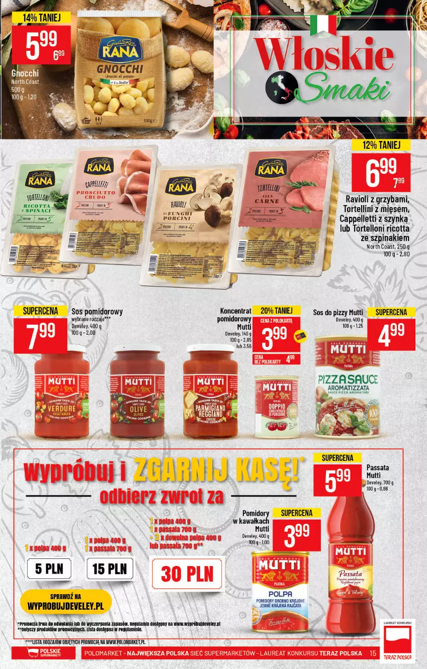 Gazetka promocyjna PoloMarket - Gazetka promocyjna  r - ważna 24.02 do 02.03.2021 - strona 15 - produkty: Gnocchi, HP, Kawa, Laur, Pellet, Pomidory, Ricotta, Sos, Sos do pizzy, Sos pomidorowy, Szpinak, Tortelloni