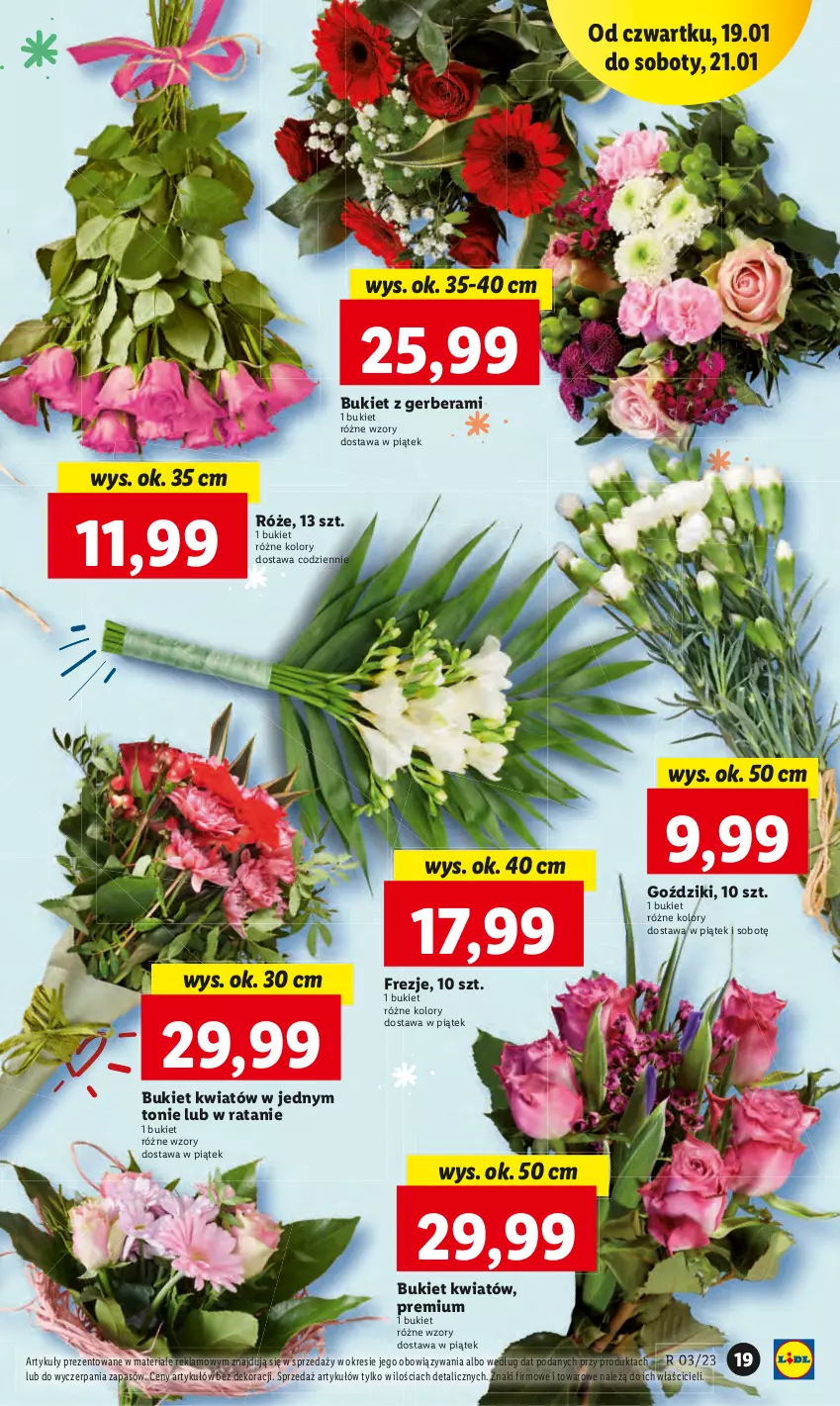 Gazetka promocyjna Lidl - GAZETKA - ważna 19.01 do 21.01.2023 - strona 23 - produkty: Bukiet, Gerber