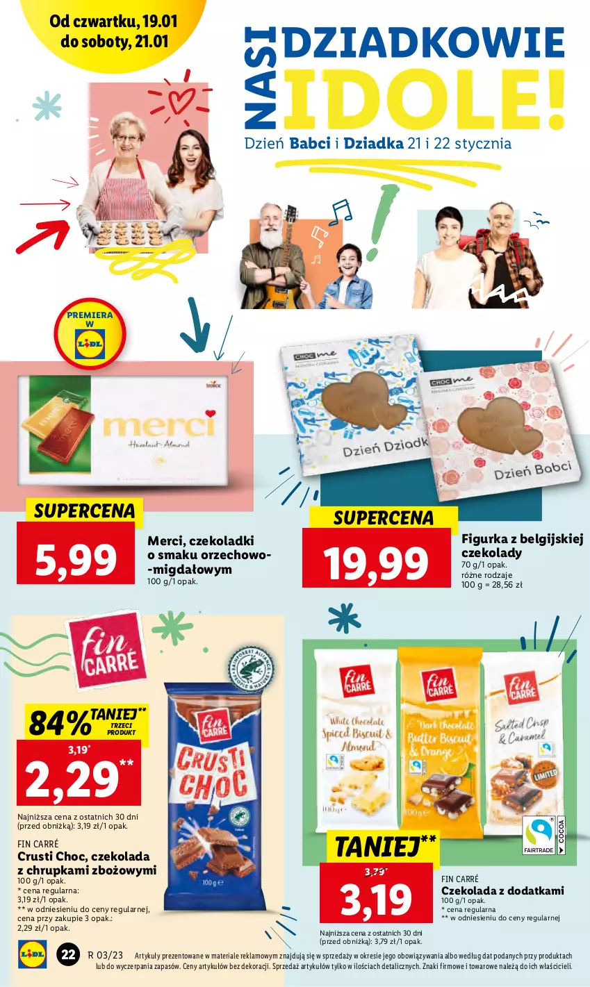 Gazetka promocyjna Lidl - GAZETKA - ważna 19.01 do 21.01.2023 - strona 26 - produkty: Czekolada, LG, Merci, Rust