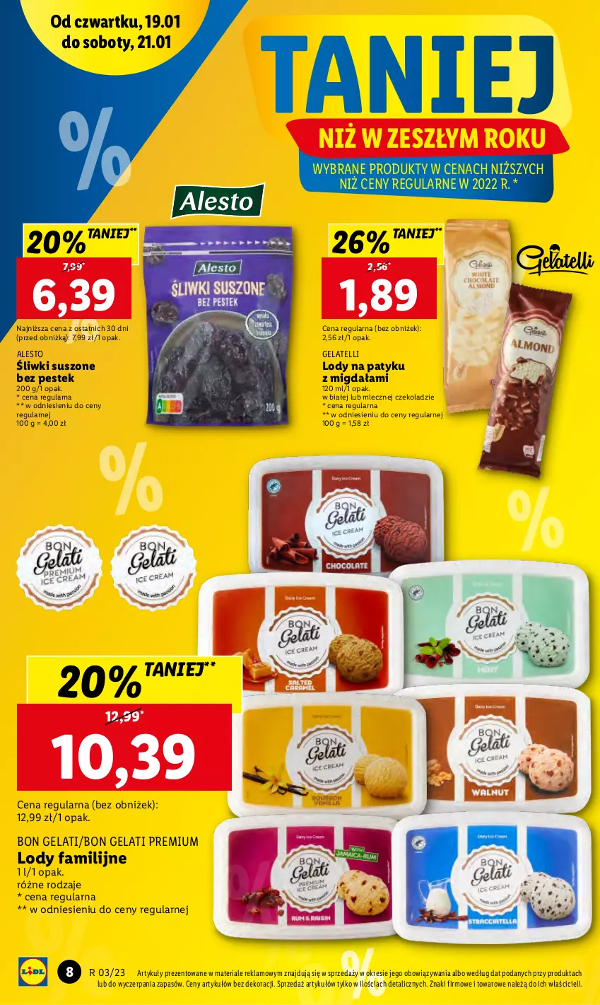 Gazetka promocyjna Lidl - GAZETKA - ważna 19.01 do 21.01.2023 - strona 8 - produkty: Fa, Lody, Stek