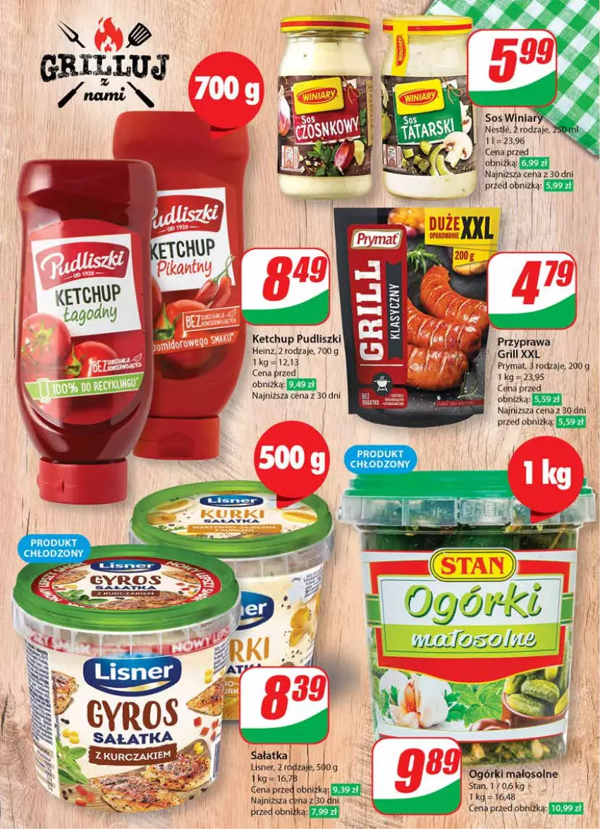 Gazetka promocyjna Dino - Gazetka 22 / 2024 - ważna 29.05 do 04.06.2024 - strona 22 - produkty: Grill, Heinz, Ketchup, Lisner, Prymat, Pudliszki, Sałat, Sałatka, Sos