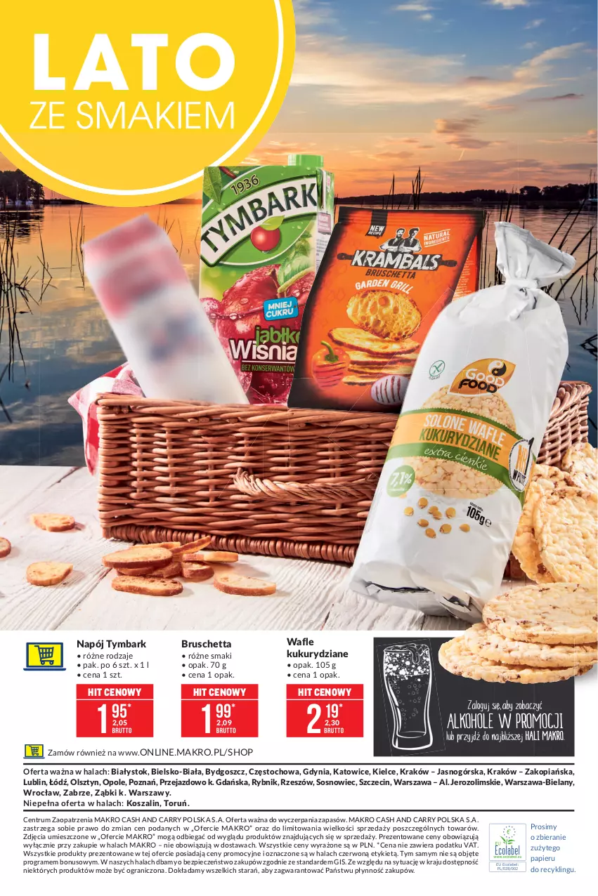 Gazetka promocyjna Makro - [Oferta specjalna] Letni relaks - ważna 13.07 do 26.07.2021 - strona 12 - produkty: Gra, Kosz, Napój, Papier, Piec, Rum, Sos, Szal, Tymbark, Wafle