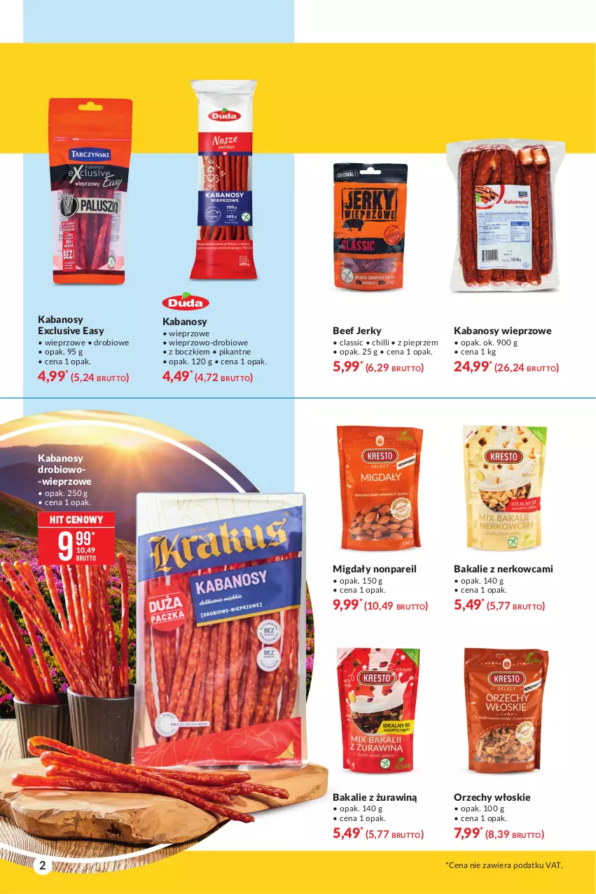 Gazetka promocyjna Makro - [Oferta specjalna] Letni relaks - ważna 13.07 do 26.07.2021 - strona 2 - produkty: Jerky, Kabanos, Migdały, Orzechy włoskie, Pieprz