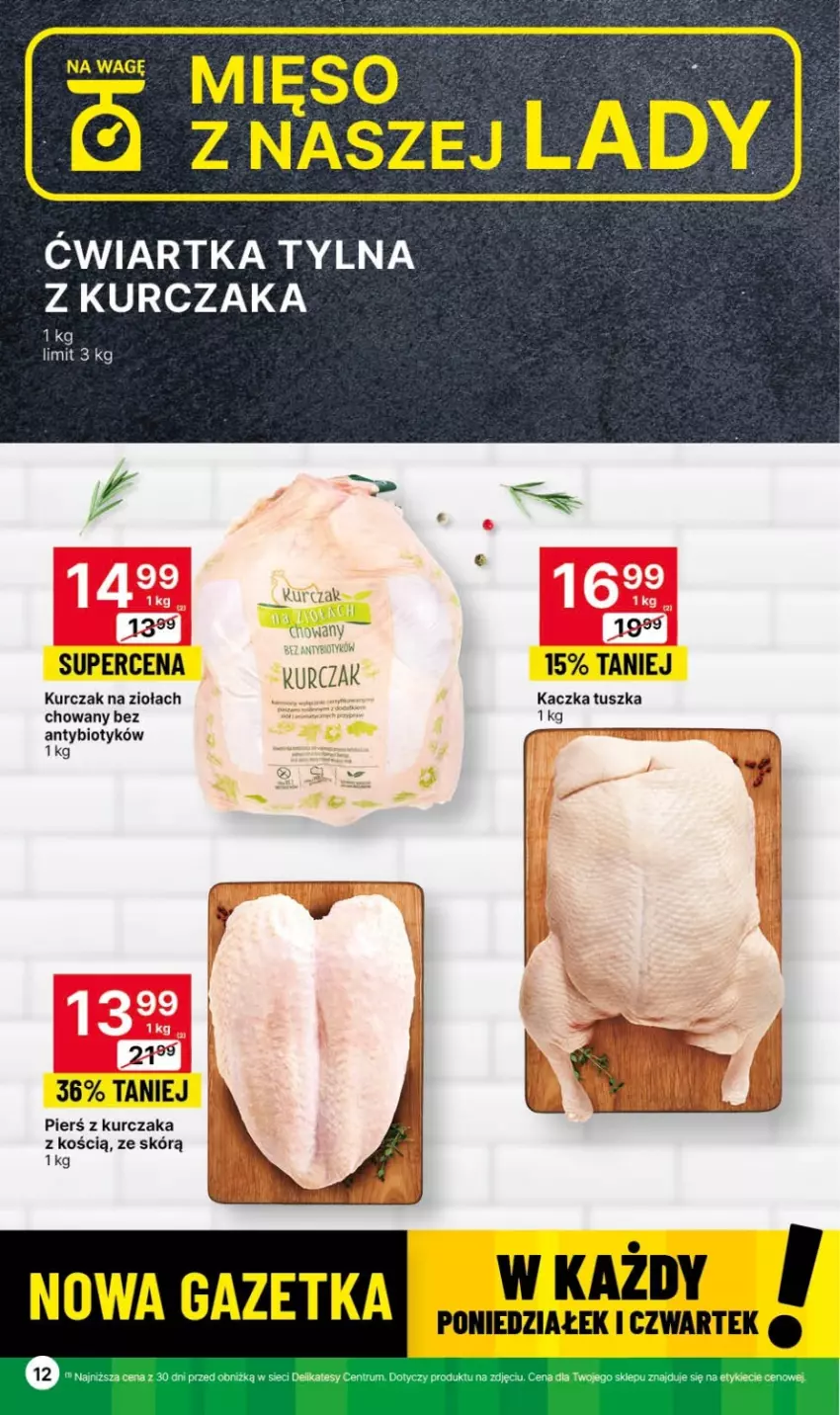 Gazetka promocyjna Delikatesy Centrum - Gazetka DC40 czw-sr - ważna 12.10 do 18.10.2023 - strona 12 - produkty: Kaczka, Kurczak, Rum, Tusz