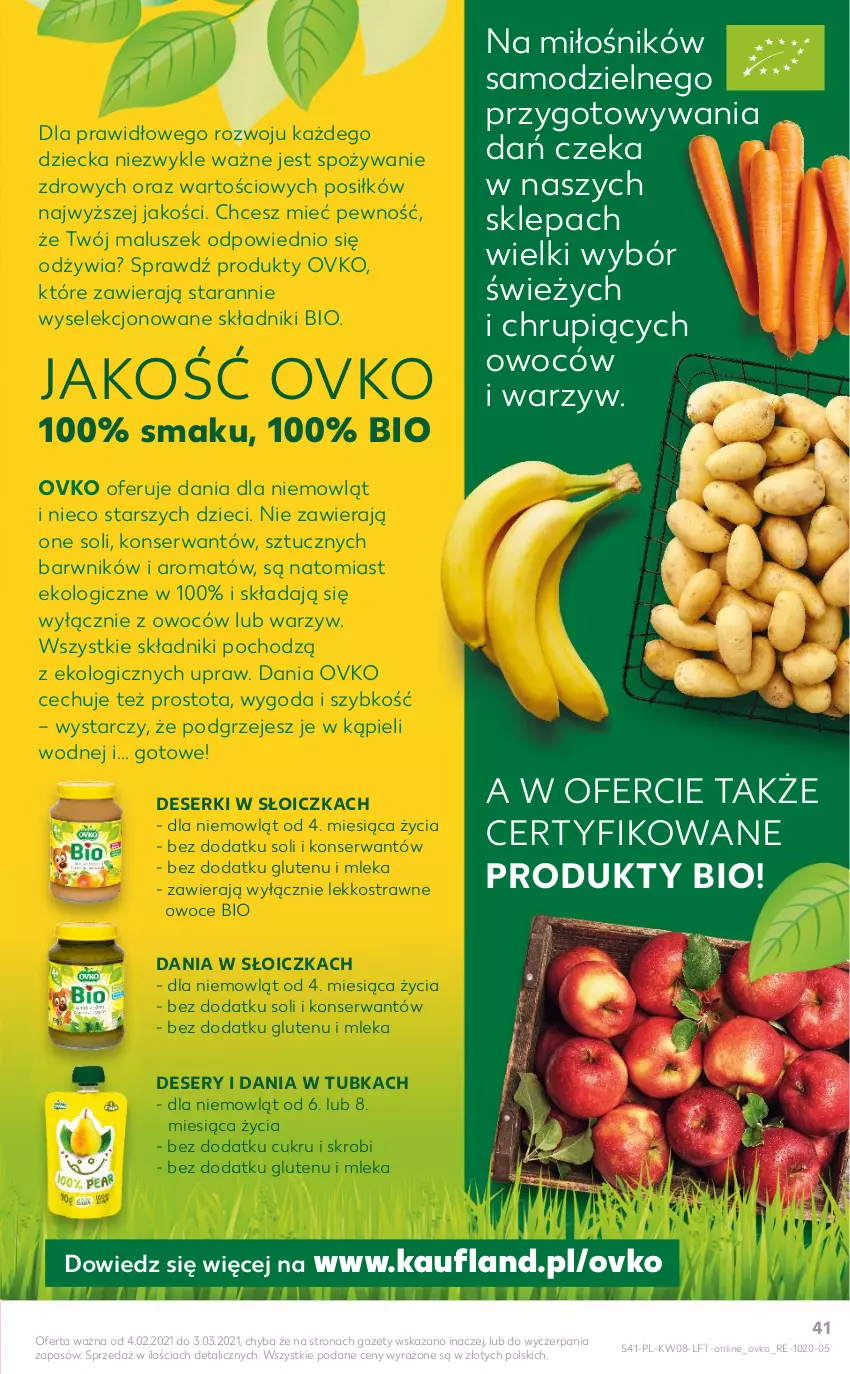 Gazetka promocyjna Kaufland - OFERTA TYGODNIA - ważna 25.02 do 03.03.2021 - strona 41 - produkty: Deser, Dzieci, Owoce, Ser