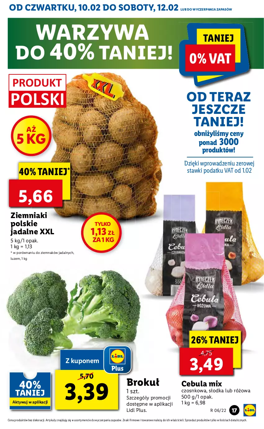 Gazetka promocyjna Lidl - GAZETKA - ważna 10.02 do 12.02.2022 - strona 17 - produkty: Por, Tera, Warzywa, Ziemniaki