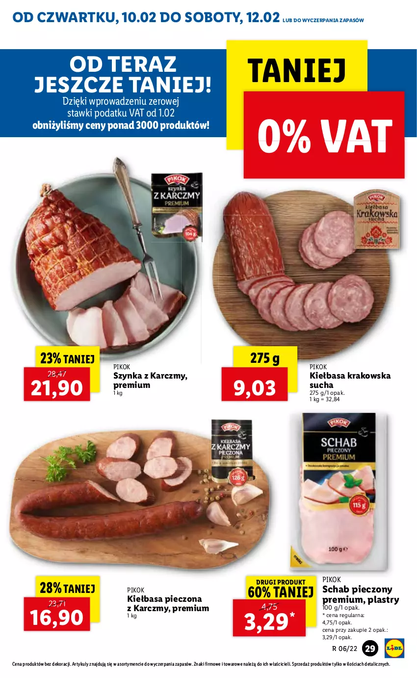 Gazetka promocyjna Lidl - GAZETKA - ważna 10.02 do 12.02.2022 - strona 29 - produkty: Piec, PIKOK, Szynka, Tera