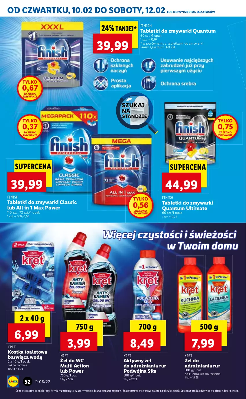 Gazetka promocyjna Lidl - GAZETKA - ważna 10.02 do 12.02.2022 - strona 52 - produkty: Por, Zmywarki