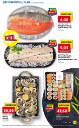 Gazetka promocyjna Lidl - GAZETKA - Gazetka - ważna od 12.02 do 12.02.2022 - strona 27 - produkty: Polędwica, Sos, Ostrygi, Sushi, Pstrąg, Dorsz, Pstrąg łososiowy